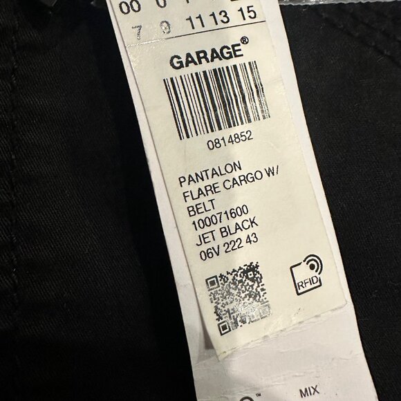 GARAGE WOMENS BLACK FLARE CARGO PANTS SIZE 5 NEW - Picture 5 of 12
